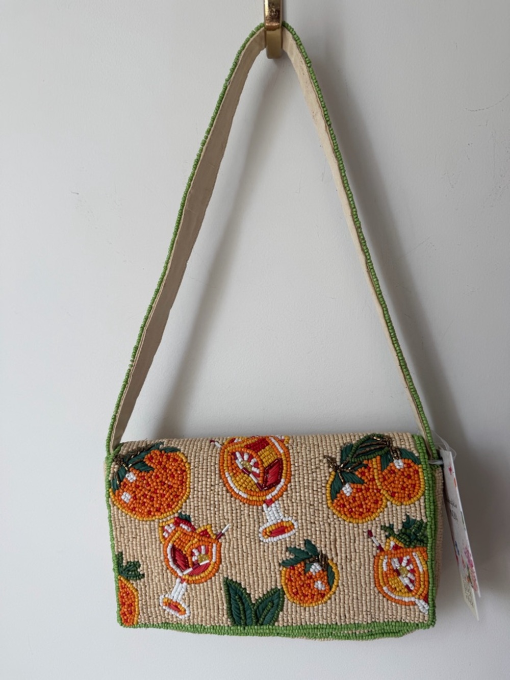 Viral Beaded Aperol Spritz Shoulder Bag